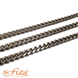 Chain Chanel Model Milled Stainless Steel Width 1.4 cm