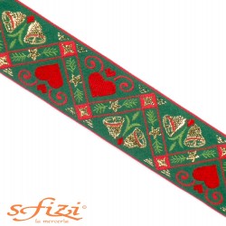 Bordo natalizio Campane e Cuori