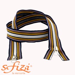 Cerniera Lampo Zip Multicolor Due Cursori