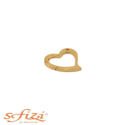 Moschettone a forma di cuore per borse mm 50