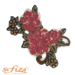 Fiori Termoadesivi di Paillettes mm 200 x 130