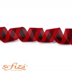 Bordo rigato effetto rete mm 40