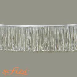 Rayòn White Silk 15 cm Fringe