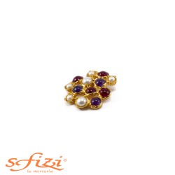 Buttons with Cast Pearls 30 mm