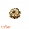 Bottoni Strass Multicolor Floreale De Liguoro mm 35