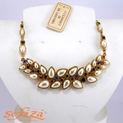 Gold Plated Necklace with De Liguoro Pearls